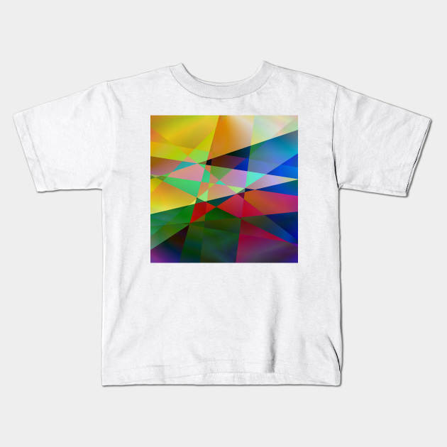 multicolored texture design Kids T-Shirt by creatilory